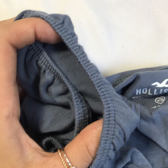 ruched hollister top in blue !! - Picture 4 of 4